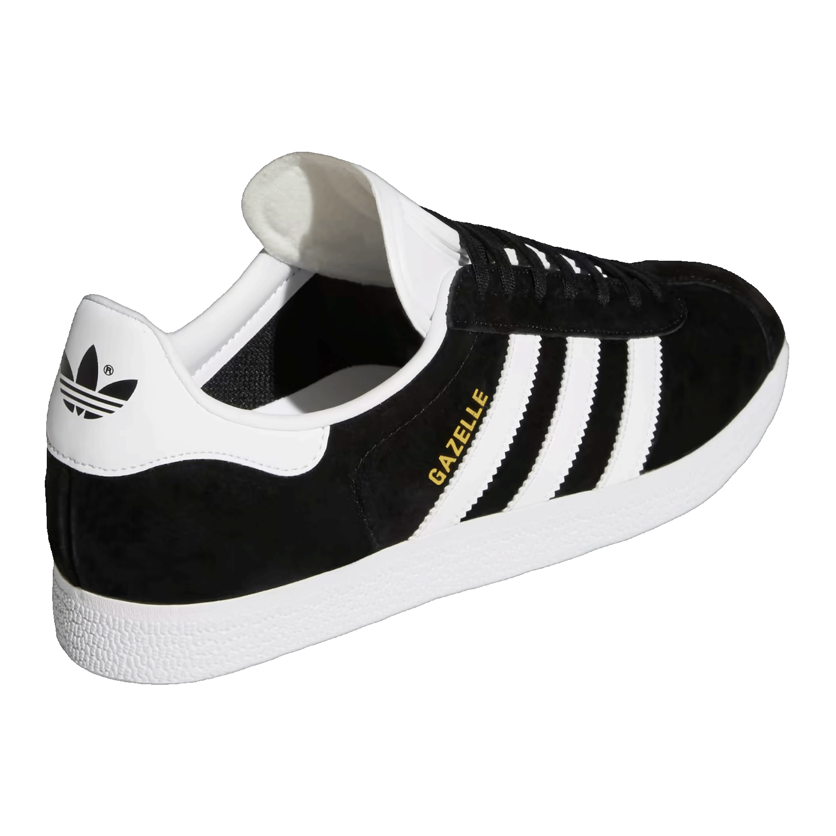adidas Gazelle Core Black Cloud White Gold Back BB5476