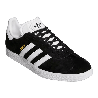 adidas Gazelle Core Black Cloud White Gold Side BB5476