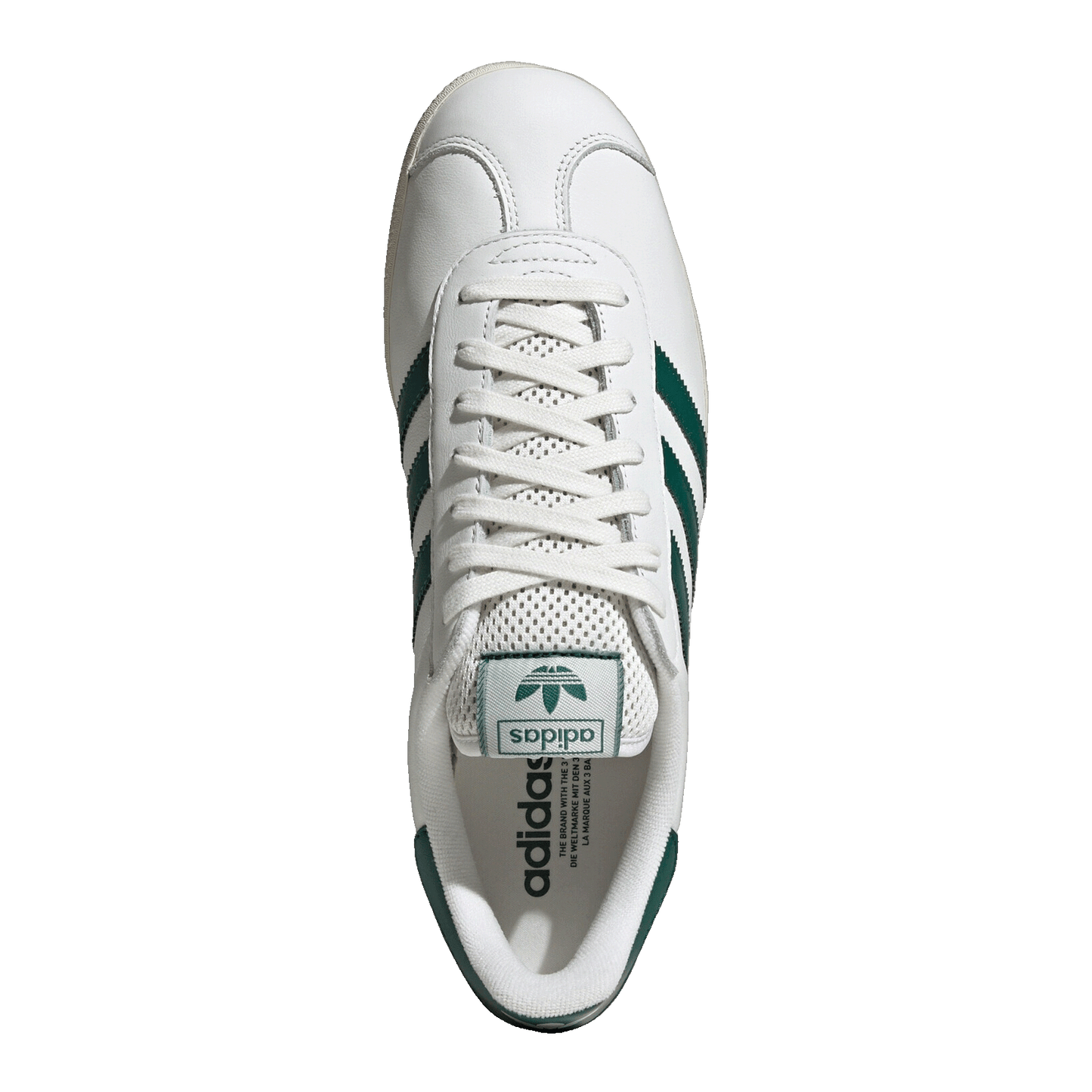 adidas Gazelle Core White Collegiate Green Cream White Oben JH5397