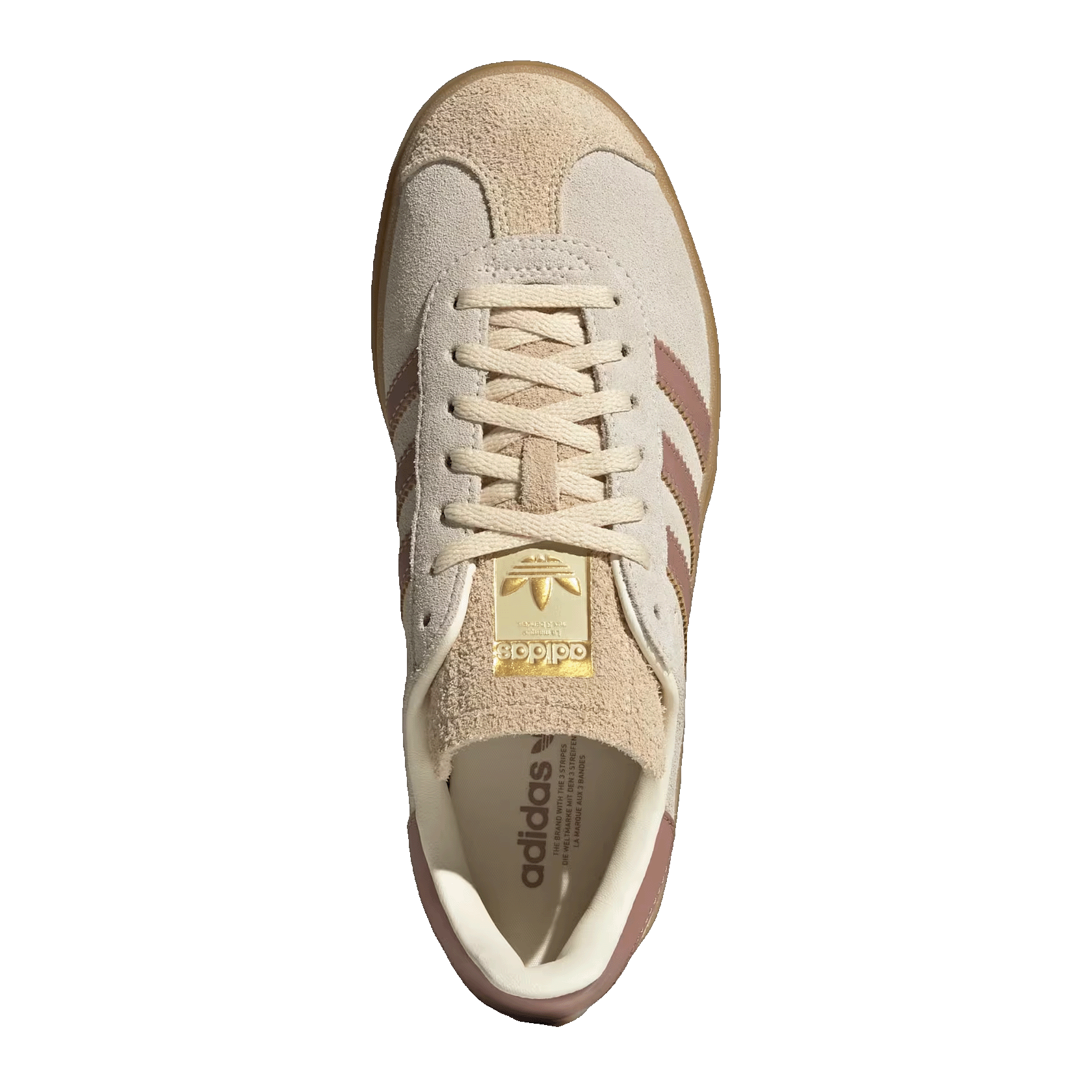 adidas Gazelle Cream White Warm Clay Sand Strata (W) Oben JS3893