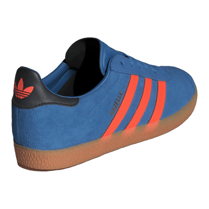 adidas Gazelle Focus Blue Solar Orange Core Black (GS) Back JP7124