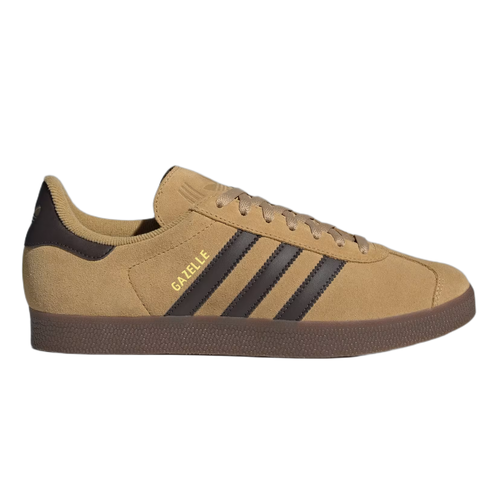 adidas Gazelle Golden Beige Dark Brown Gold Metallic JR6287