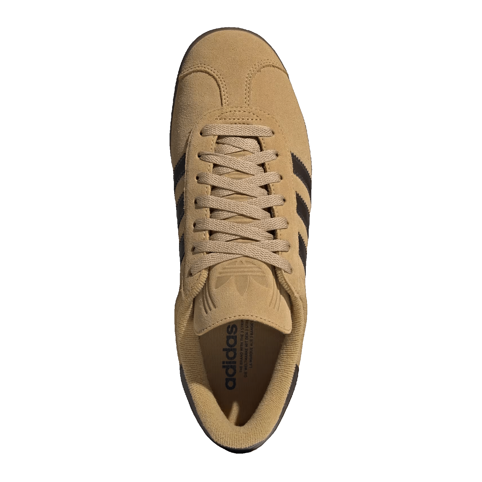 adidas Gazelle Golden Beige Dark Brown Gold Metallic Oben JR6287