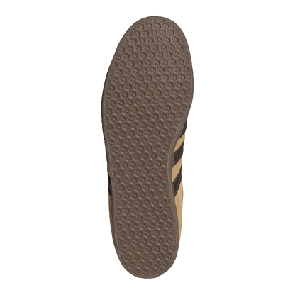 adidas Gazelle Golden Beige Dark Brown Gold Metallic Sohle JR6287