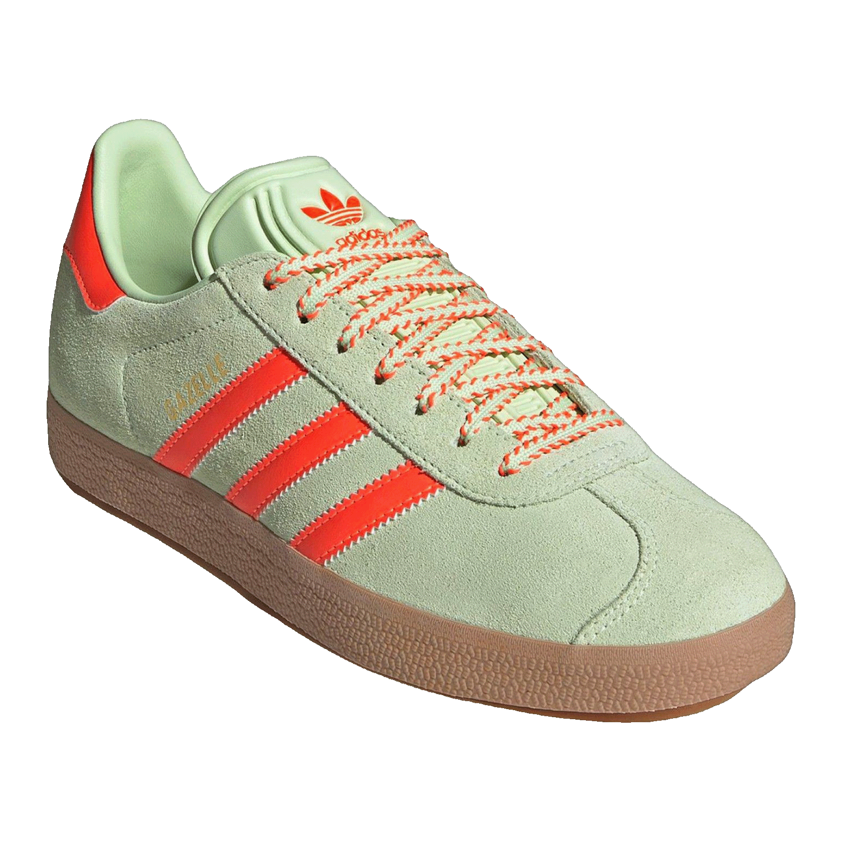 adidas Gazelle Green Orange Gum (W) Side JH7212