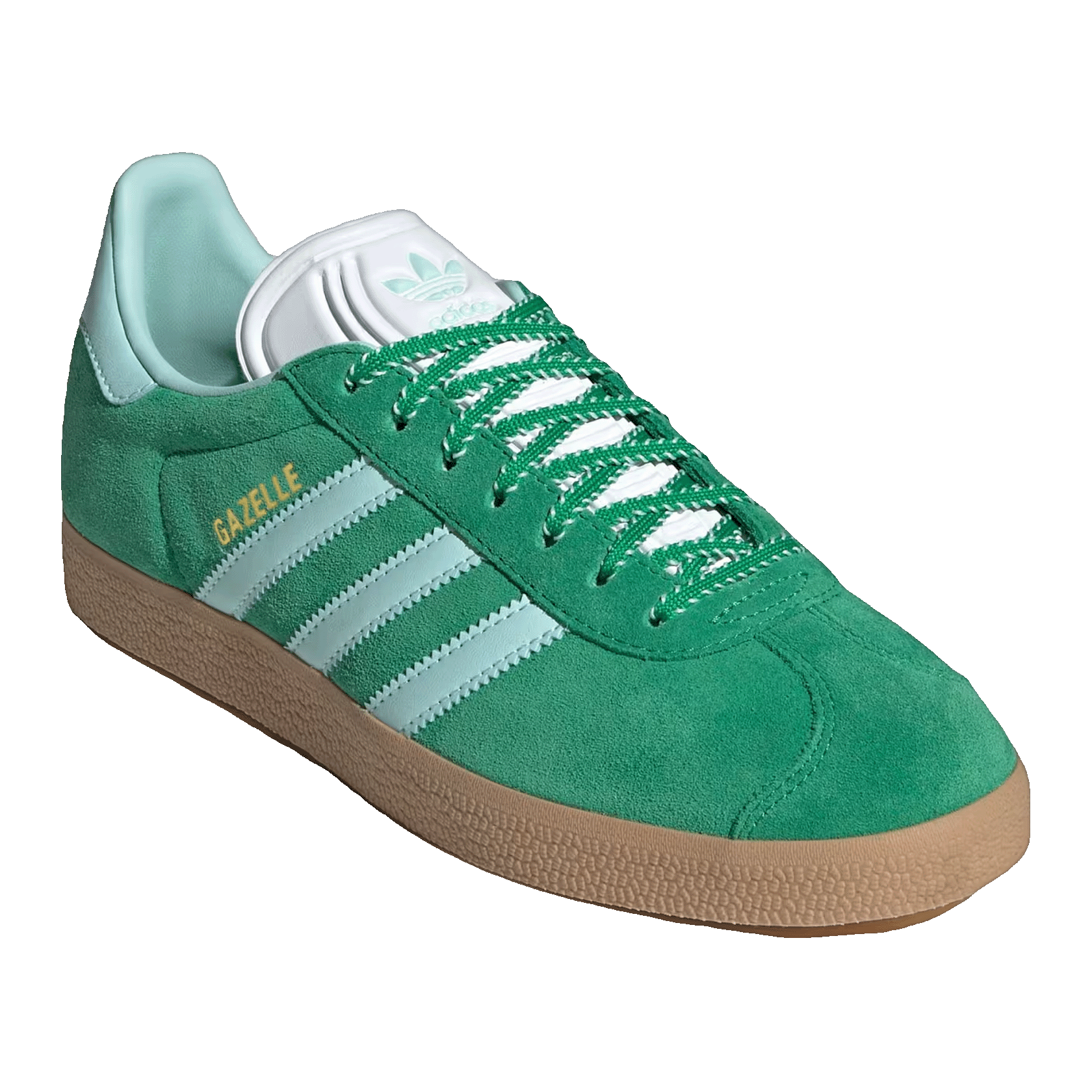 adidas Gazelle Green Semi Flash Aqua (W) Side JH7218