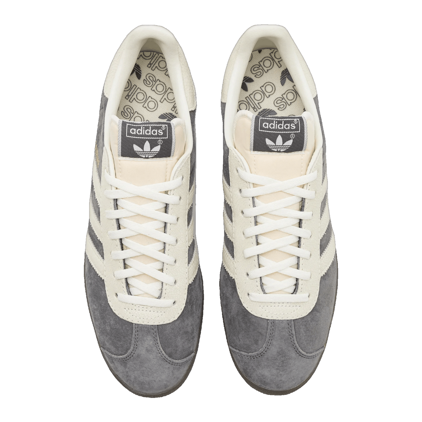 adidas Gazelle Grey Off White Gum Oben JH6378