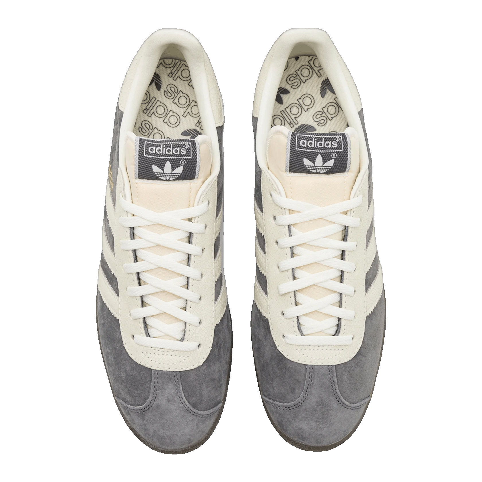 adidas Gazelle Grey Off White Gum Oben JH6378