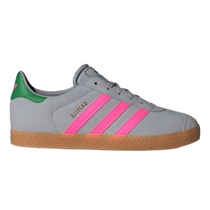 adidas Gazelle Halo Silver Lucid Pink Green (GS) IH6467