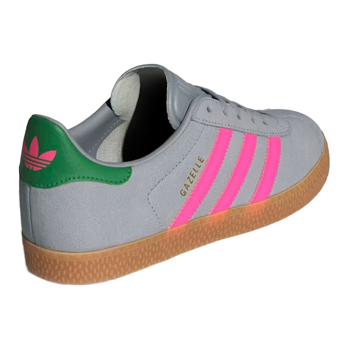 adidas Gazelle Halo Silver Lucid Pink Green (GS) Back IH6467