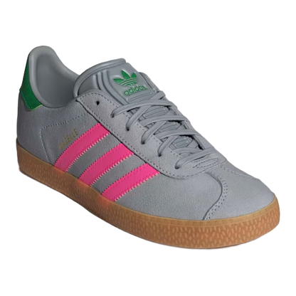 adidas Gazelle Halo Silver Lucid Pink Green (GS) Side IH6467