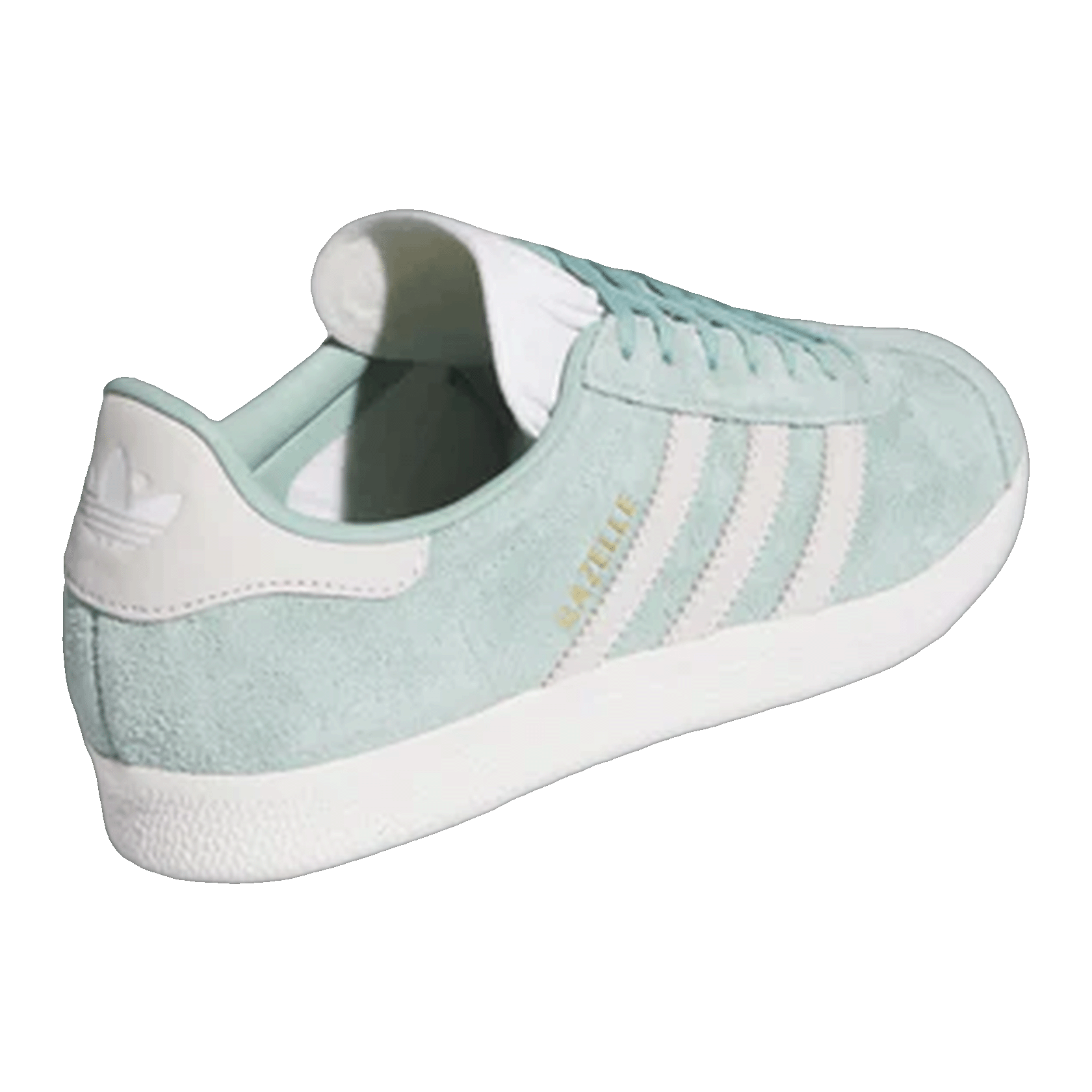 adidas Gazelle Hazy Green Off White Cloud White (W) Back IG4393