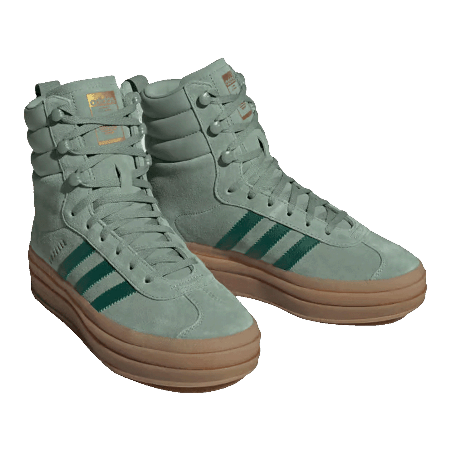 adidas Gazelle High Silver Green (W) Side ID6982