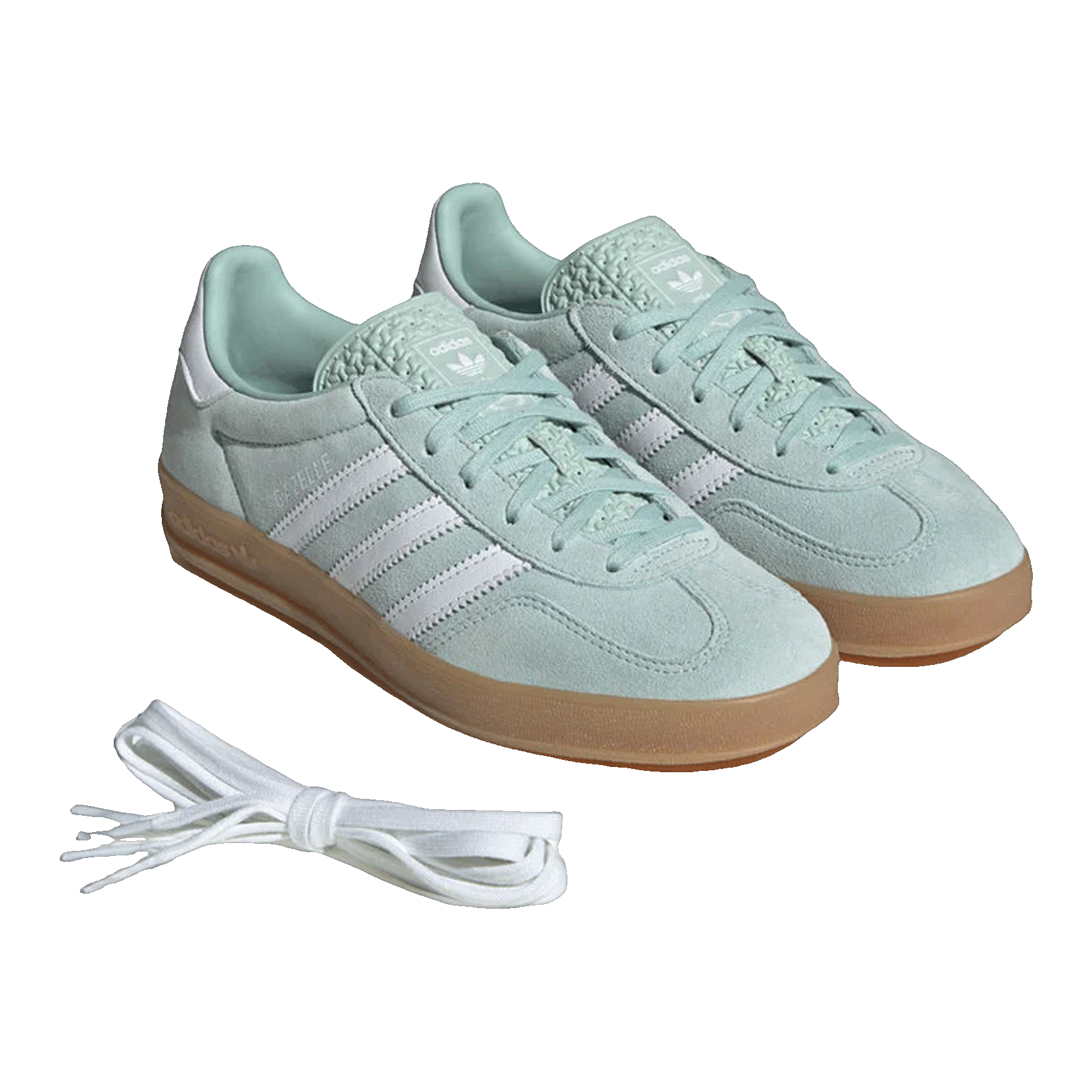 adidas Gazelle Indoor Ash Green White (W) Side JS1396