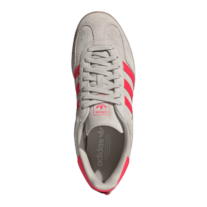 adidas Gazelle Indoor Beige Lucid Red Oben JR3840