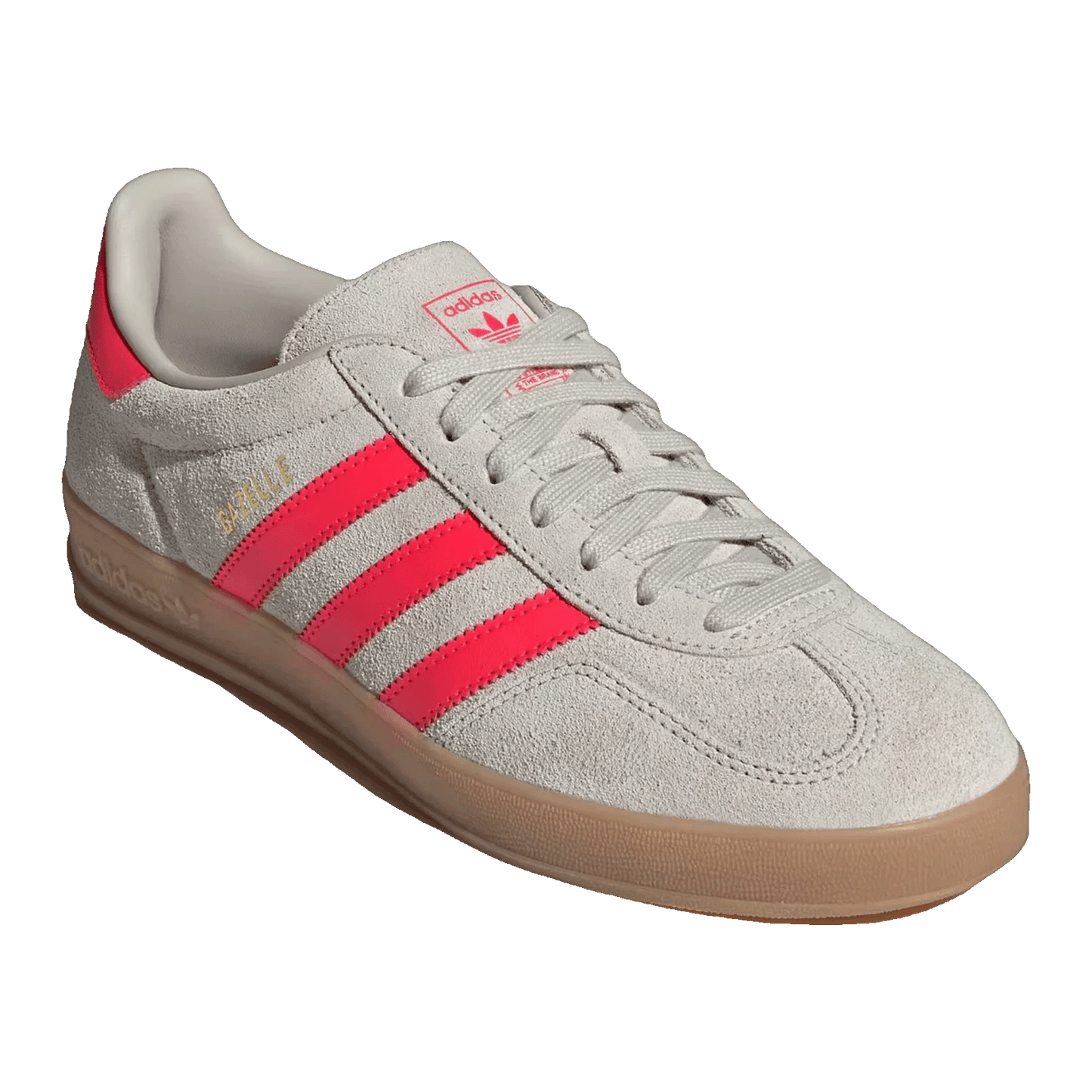 adidas Gazelle Indoor Beige Lucid Red Side JR3840