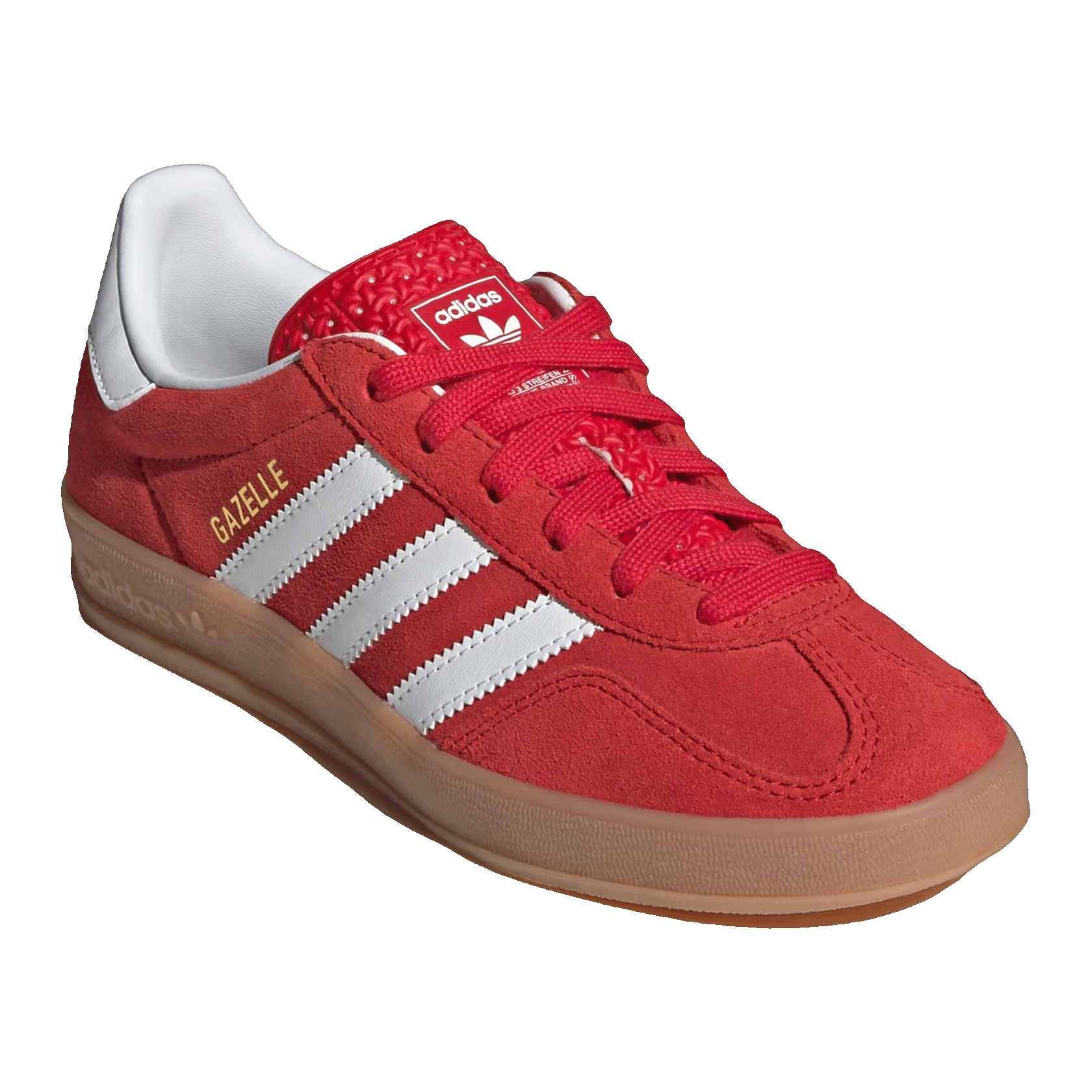 adidas Gazelle Indoor Better Scarlet Cloud White Gum (GS) Side JS3801