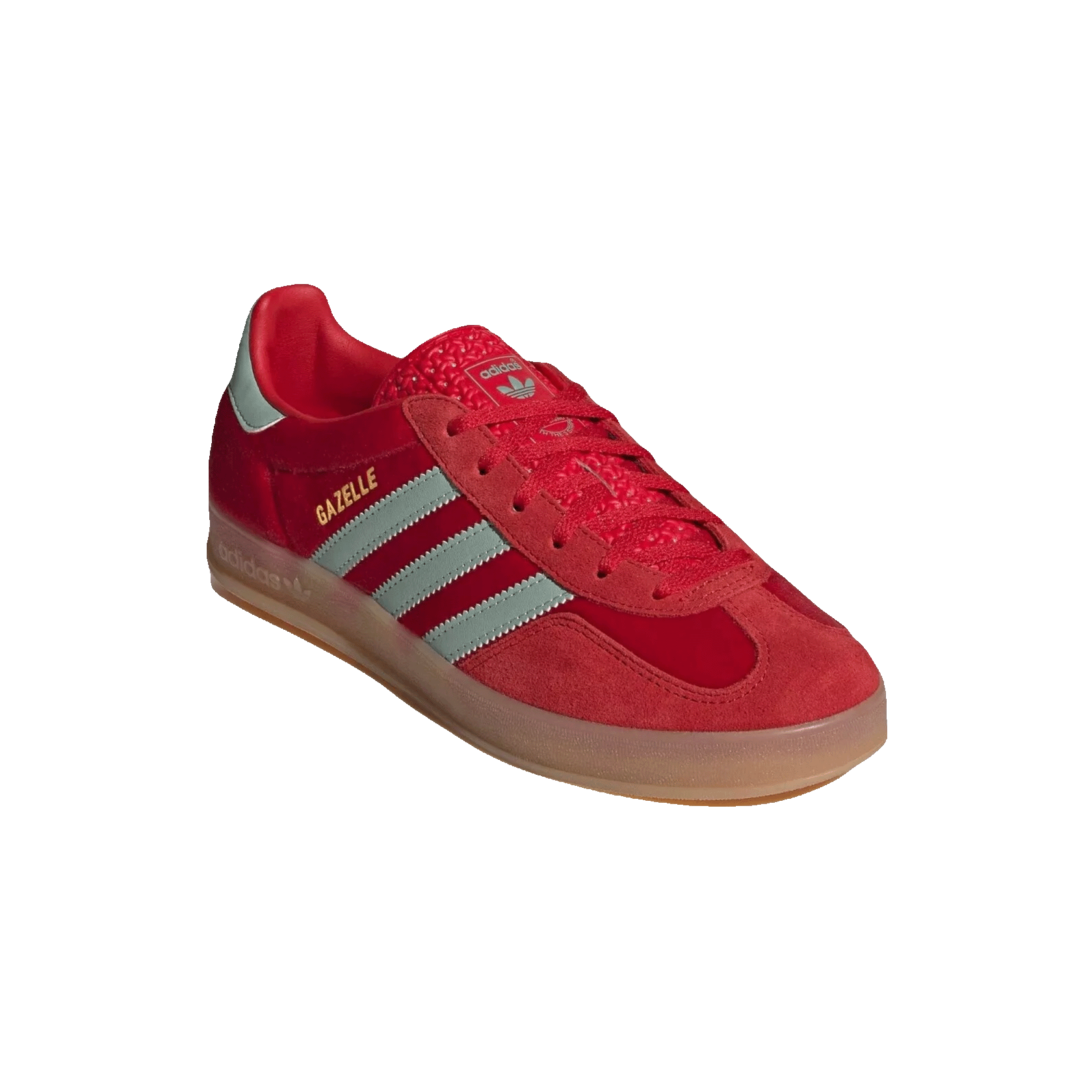 adidas Gazelle Indoor Better Scarlet Hazy Green (W) Side