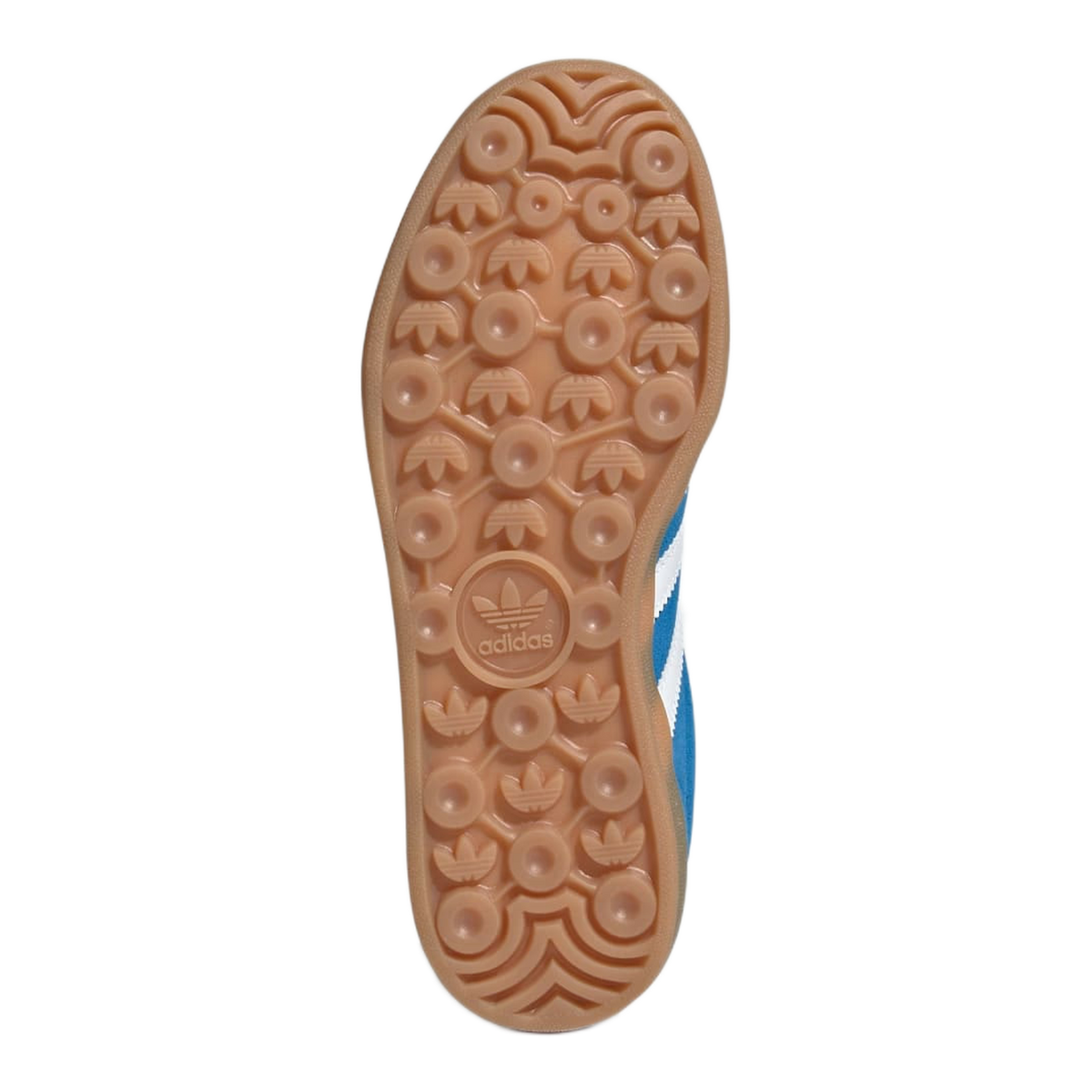 adidas Gazelle Indoor Blue Bird Cloud White Gum (GS) Sohle JS3802
