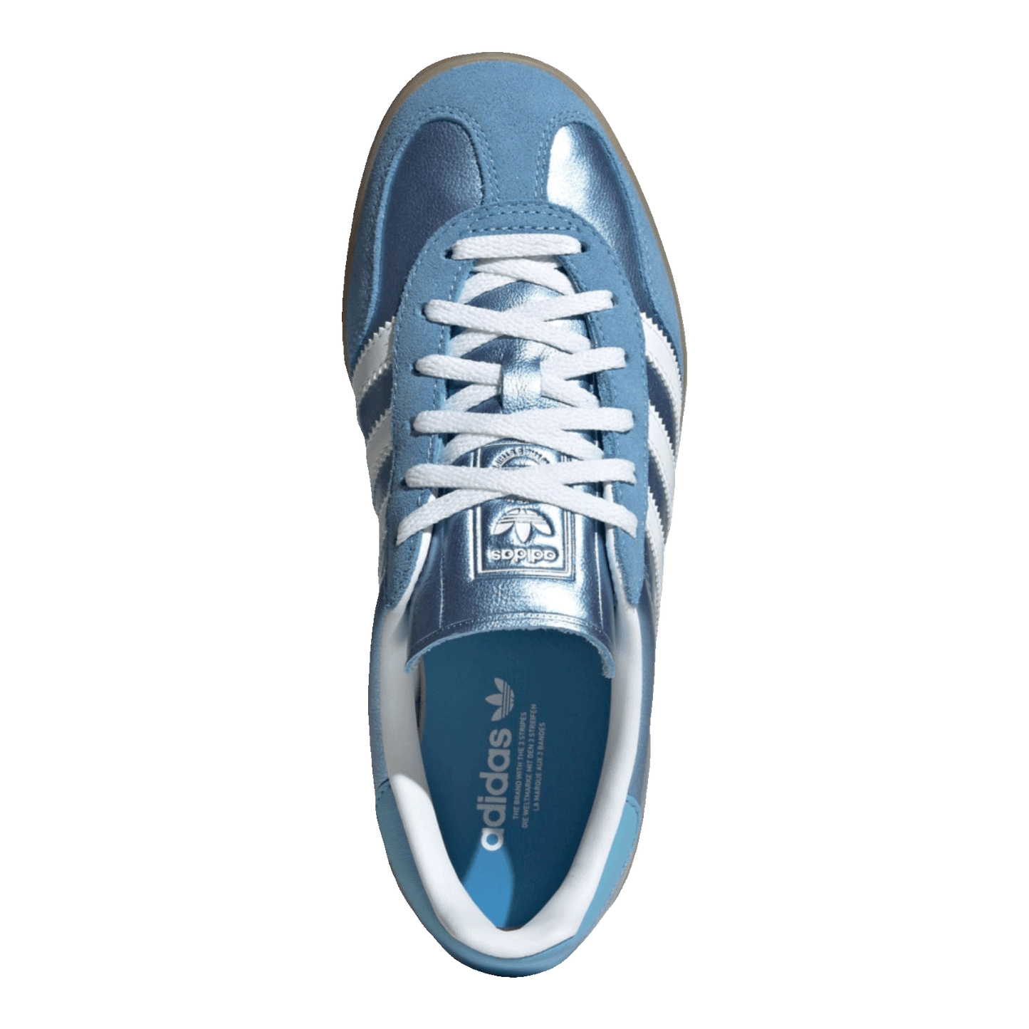 adidas Gazelle Indoor Blue Cloud White Gum (W) Oben