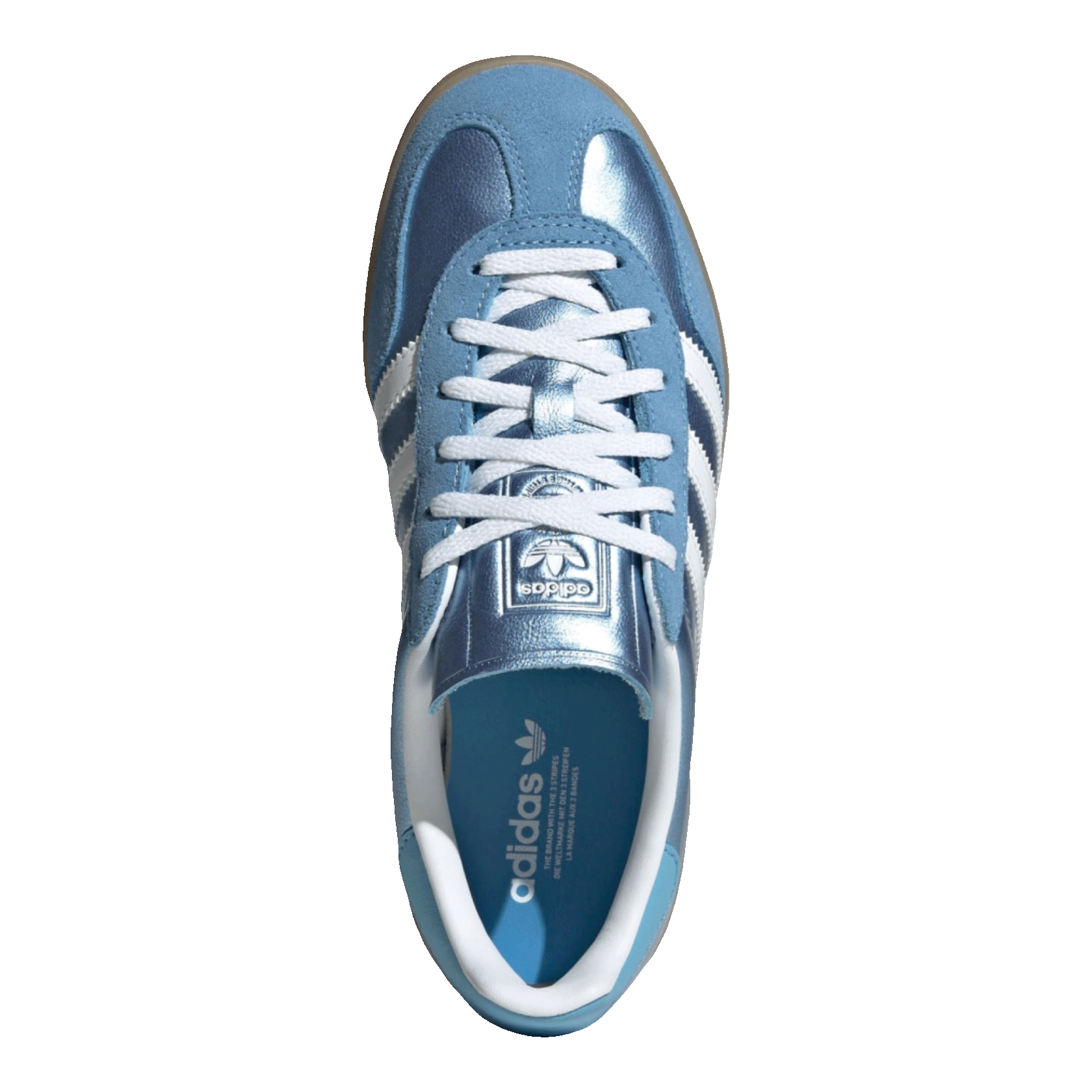 adidas Gazelle Indoor Blue Cloud White Gum (W) Oben