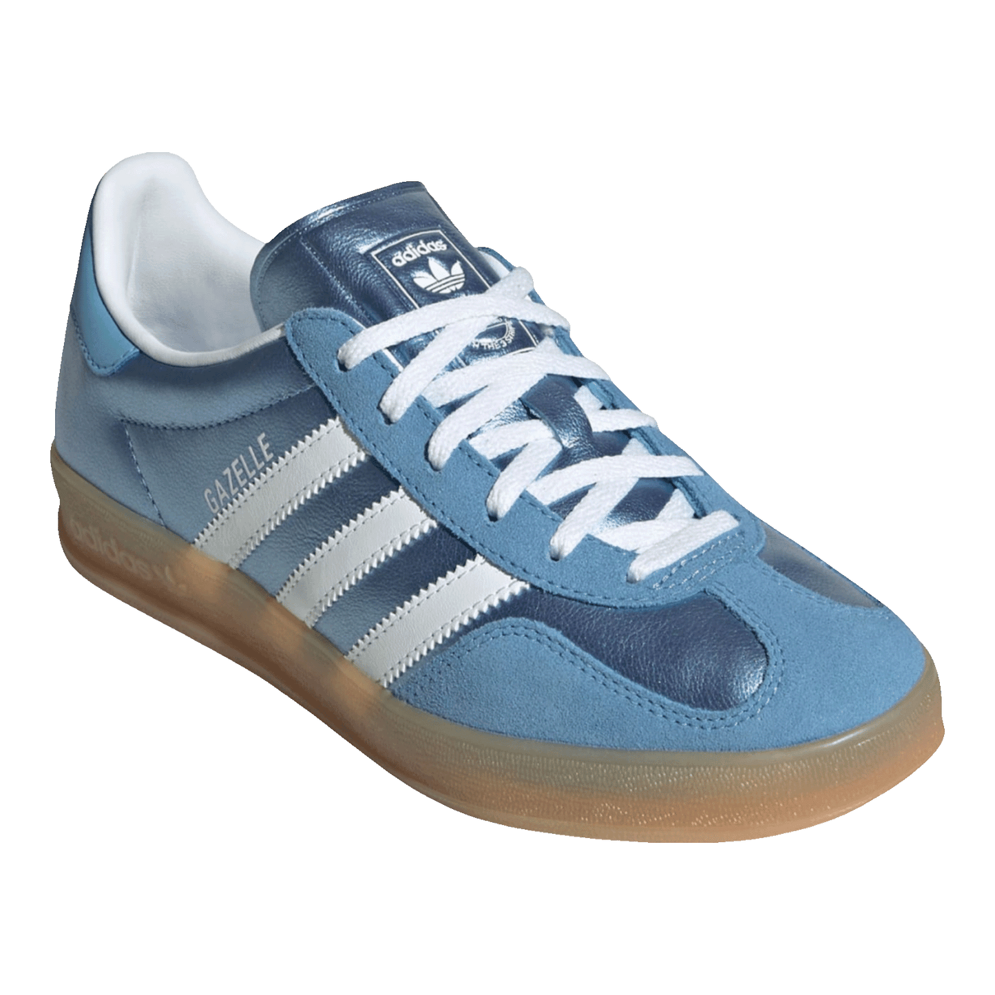 adidas Gazelle Indoor Blue Cloud White Gum (W) Side