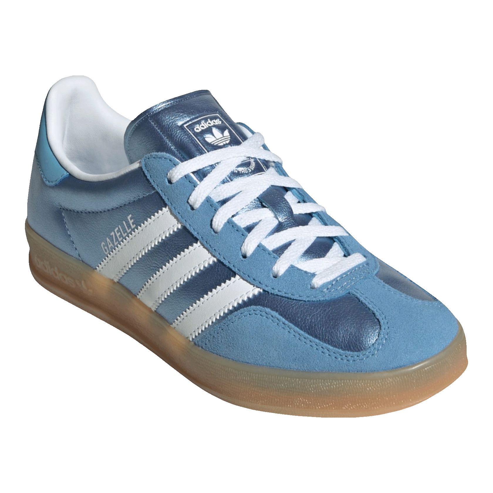 adidas Gazelle Indoor Blue Cloud White Gum (W) Side