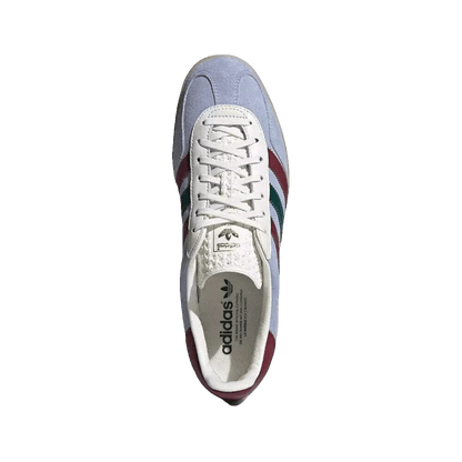 adidas Gazelle Indoor Blue Dawn Collegiate Burgundy Oben