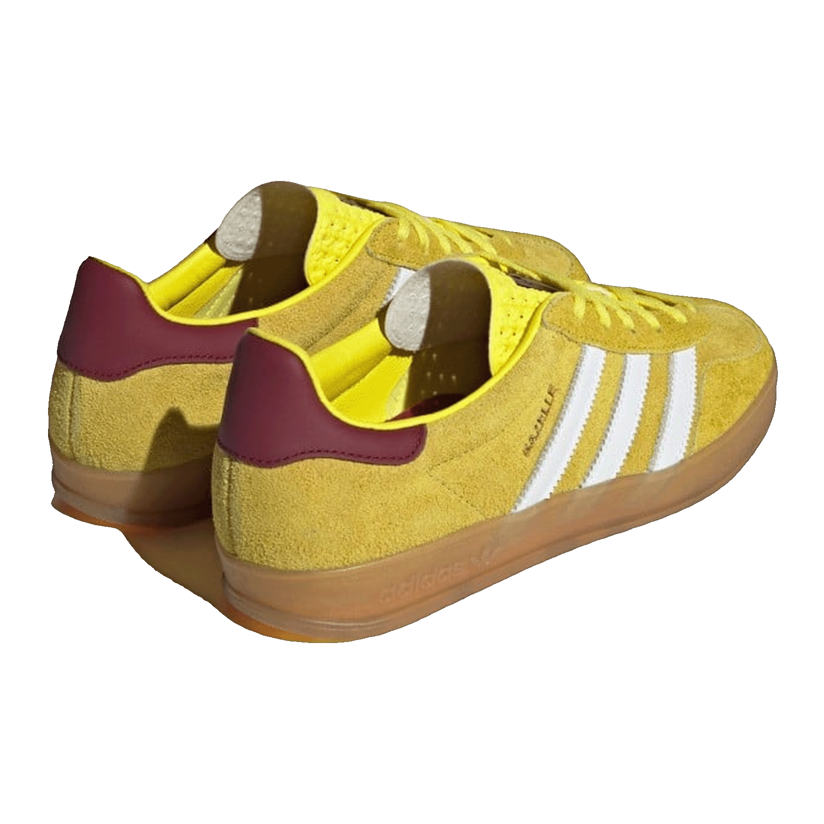 adidas Gazelle Indoor Bright Yellow Collegiate Burgundy (W) Back IE7003