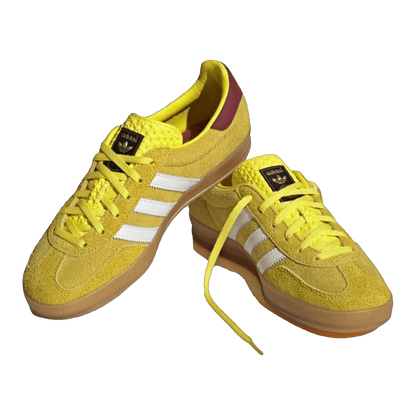 adidas Gazelle Indoor Bright Yellow Collegiate Burgundy (W) Side IE7003