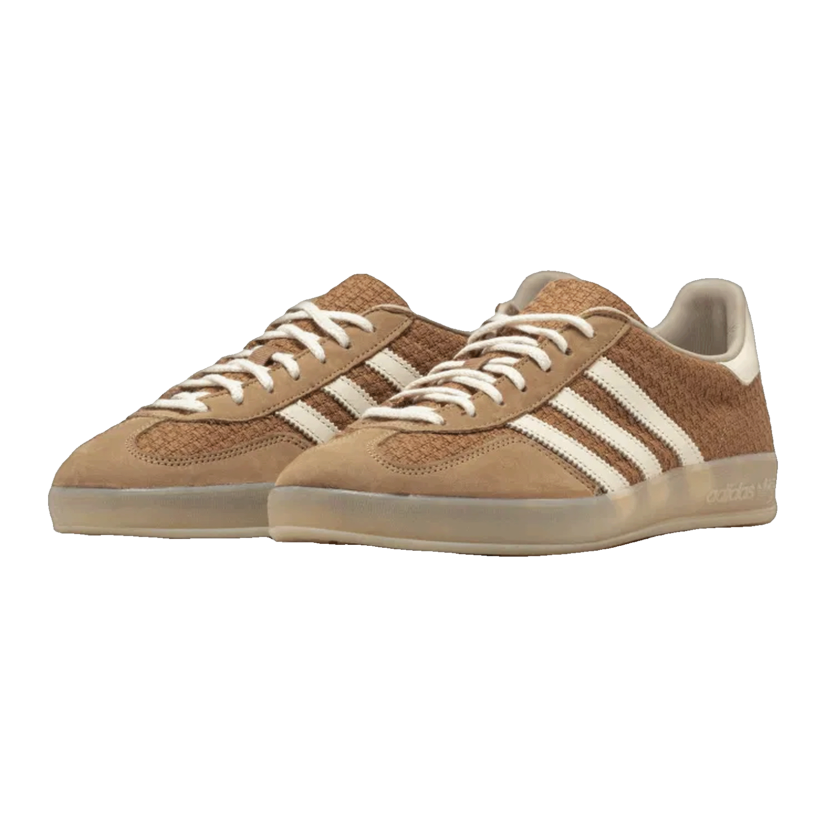 adidas Gazelle Indoor Brown Desert Wonder White Side