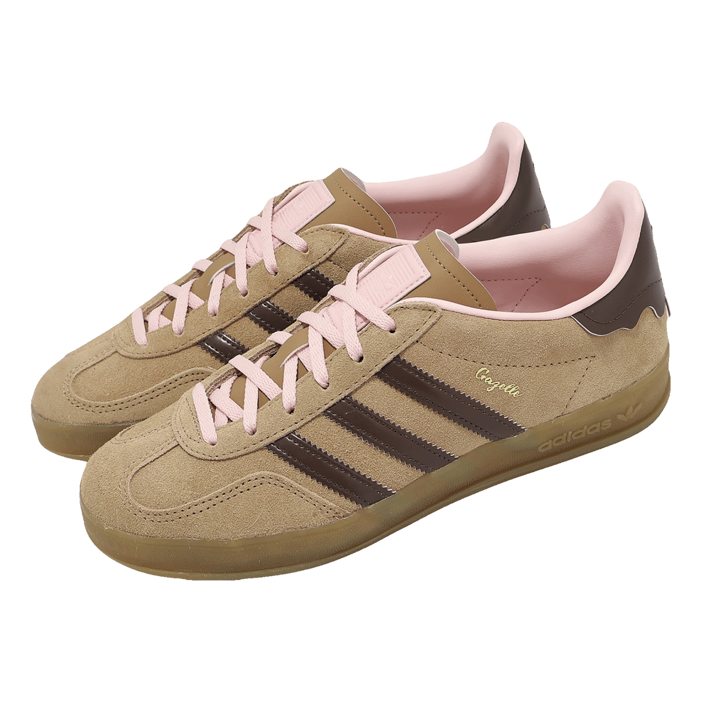 adidas Gazelle Indoor Cardboard Brown Sandy Pink Gum Side