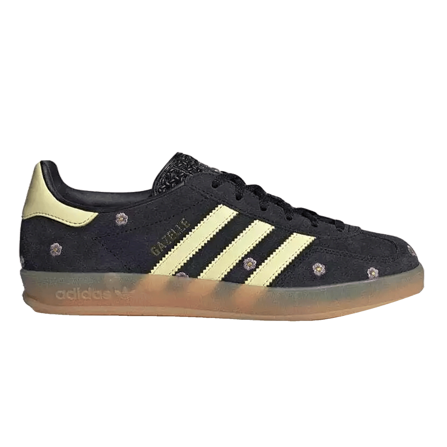 adidas Gazelle Indoor Core Black Almost Yellow Floral (W)