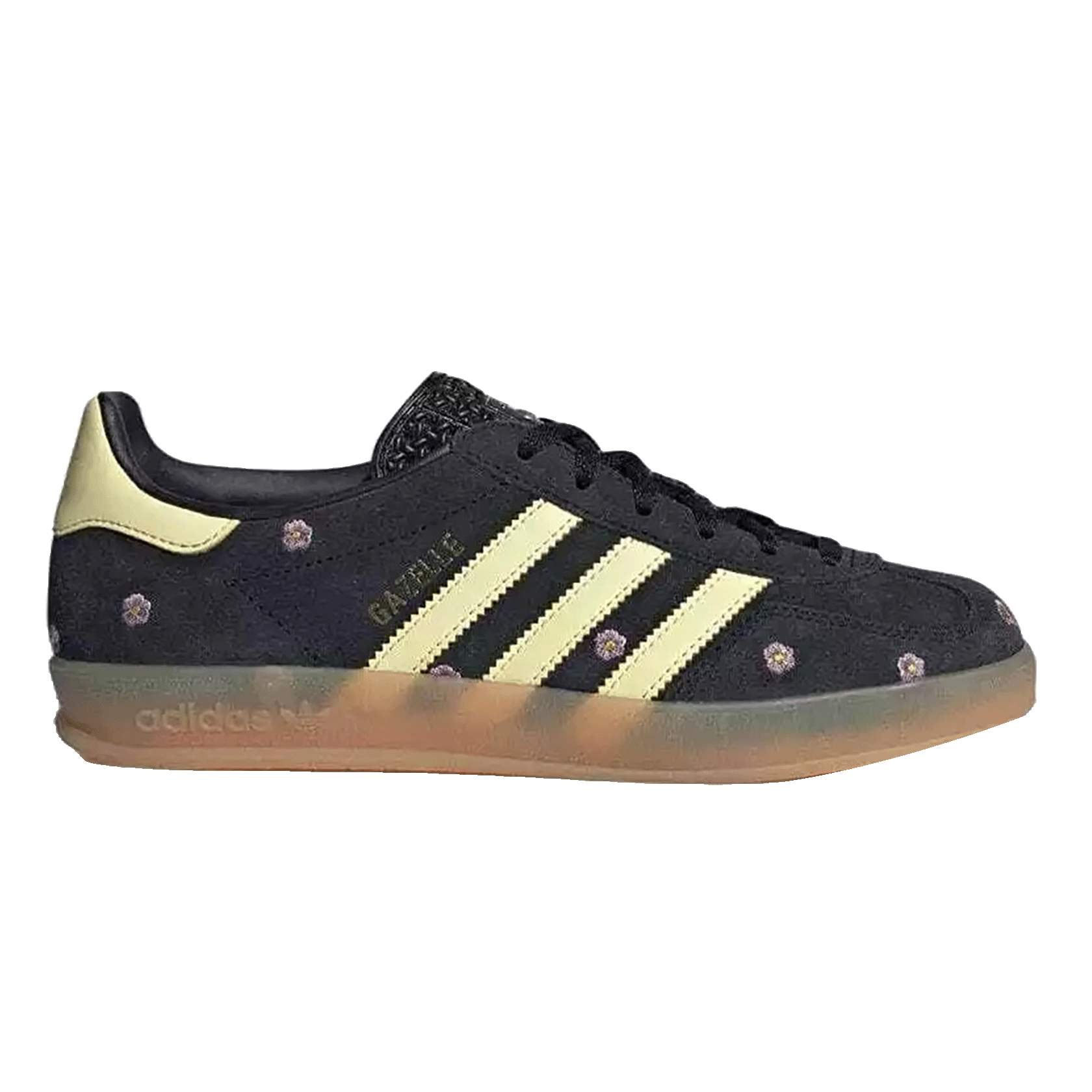 adidas Gazelle Indoor Core Black Almost Yellow Floral (W)
