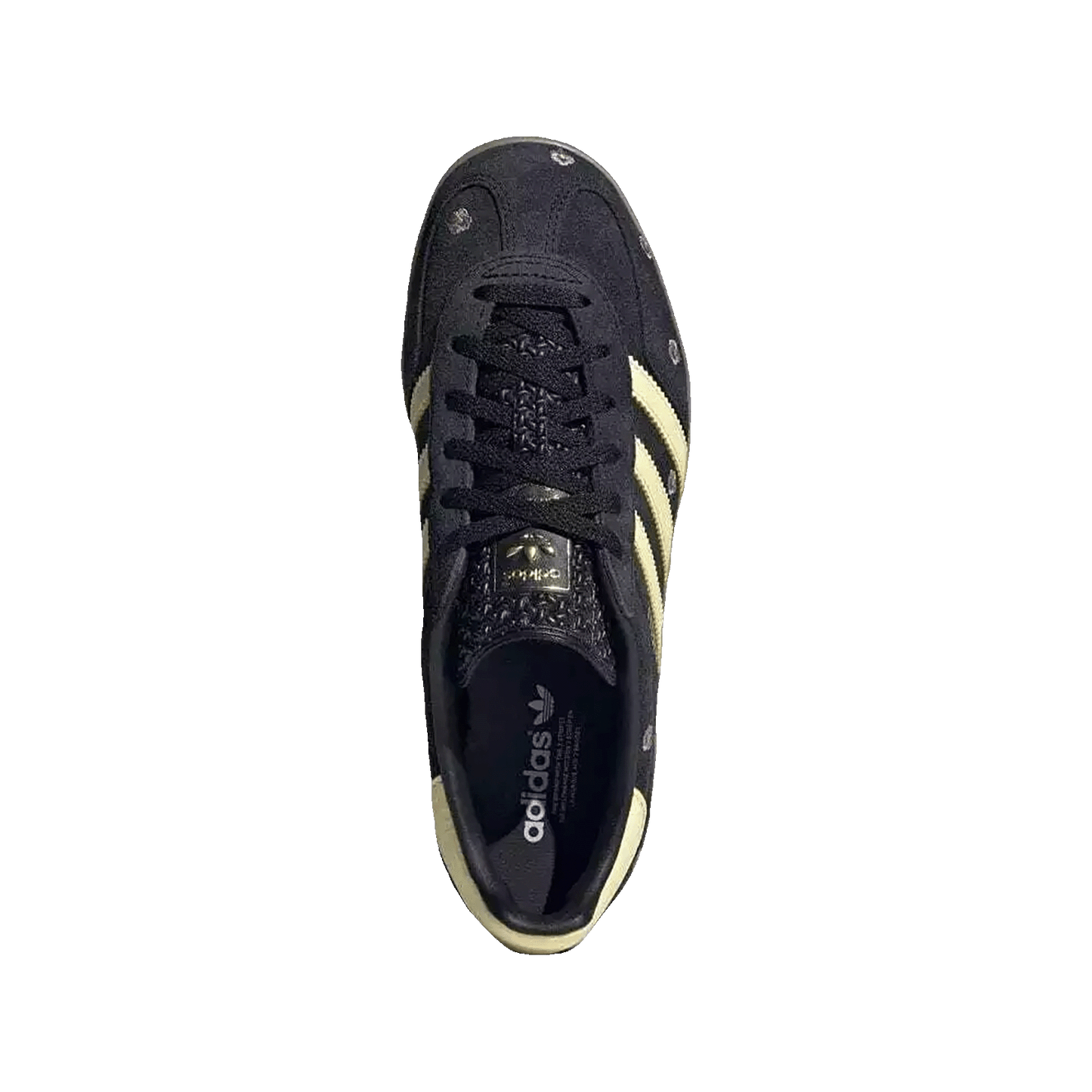 adidas Gazelle Indoor Core Black Almost Yellow Floral (W) Oben