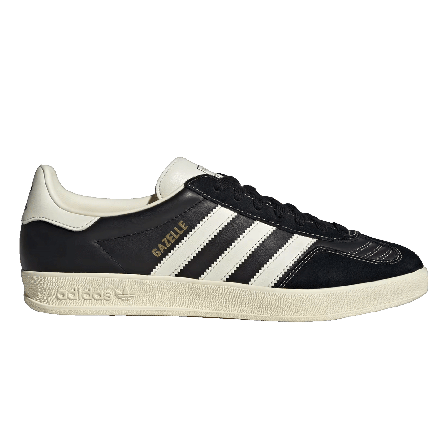 adidas Gazelle Indoor Core Black Cream White Gold Metallic