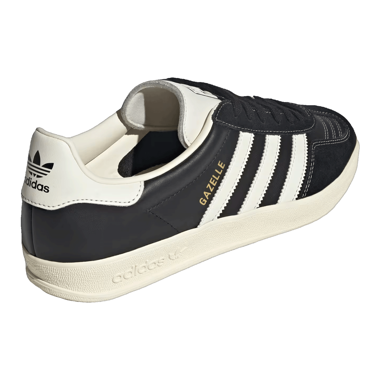 adidas Gazelle Indoor Core Black Cream White Gold Metallic Back