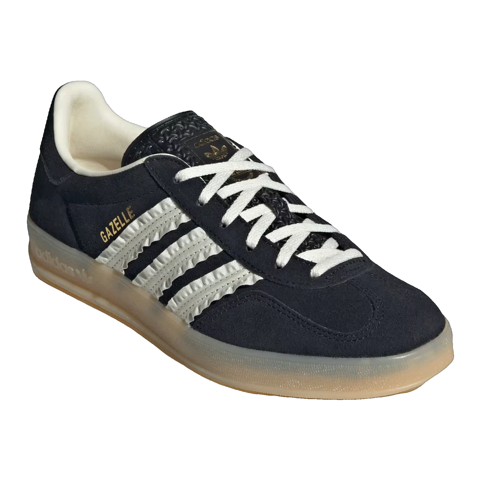 adidas Gazelle Indoor Core Black Cream White Gum (W) Side JS1412