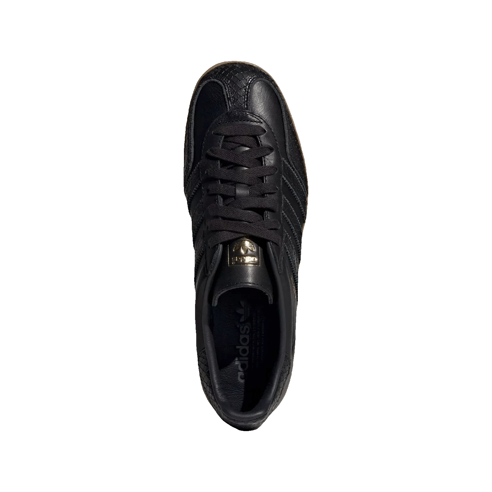 adidas Gazelle Indoor Core Black Snakeskin Oben