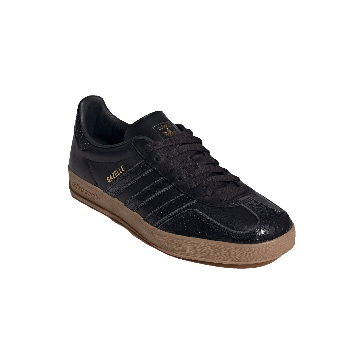 adidas Gazelle Indoor Core Black Snakeskin Side