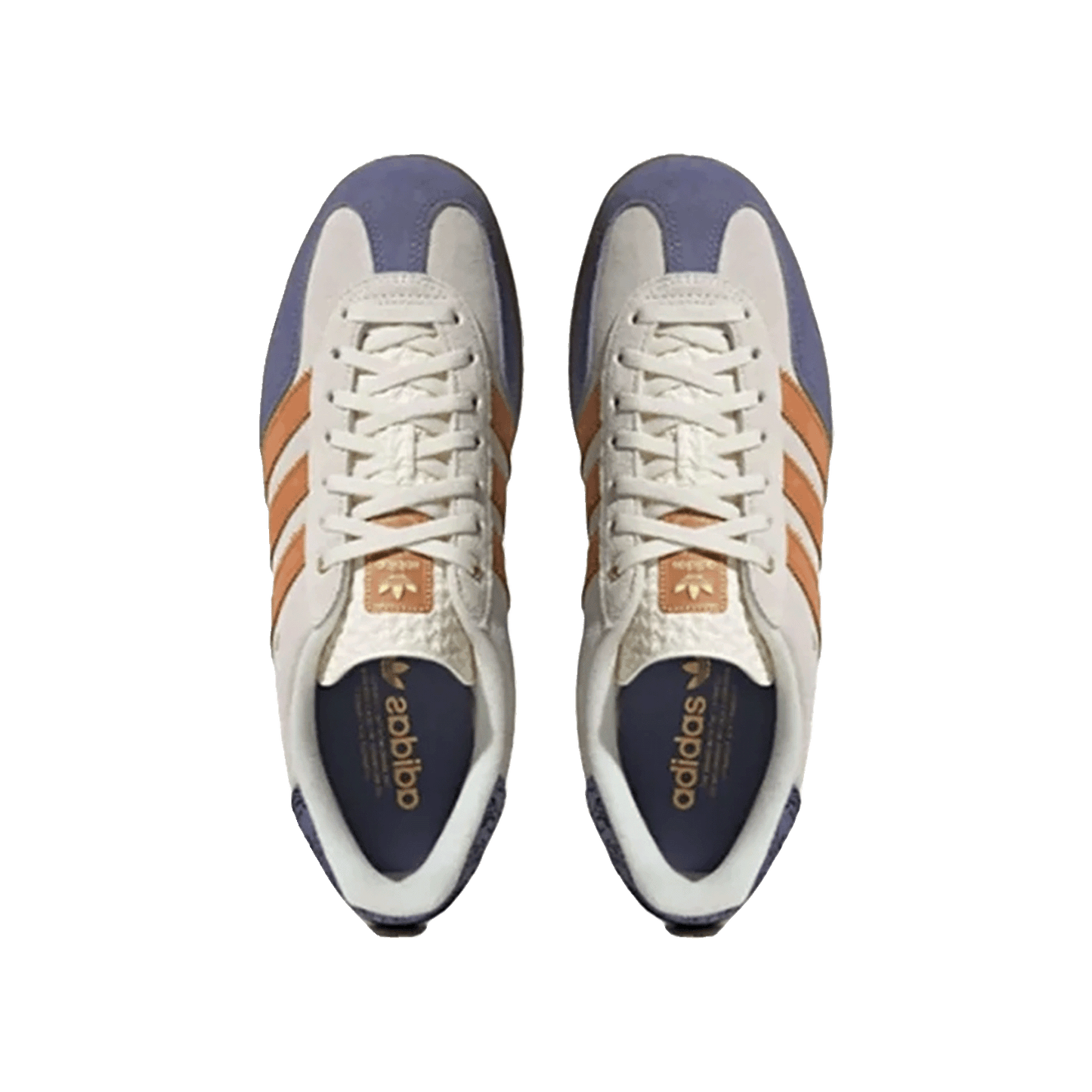 adidas Gazelle Indoor Cream White Blue Orange Oben