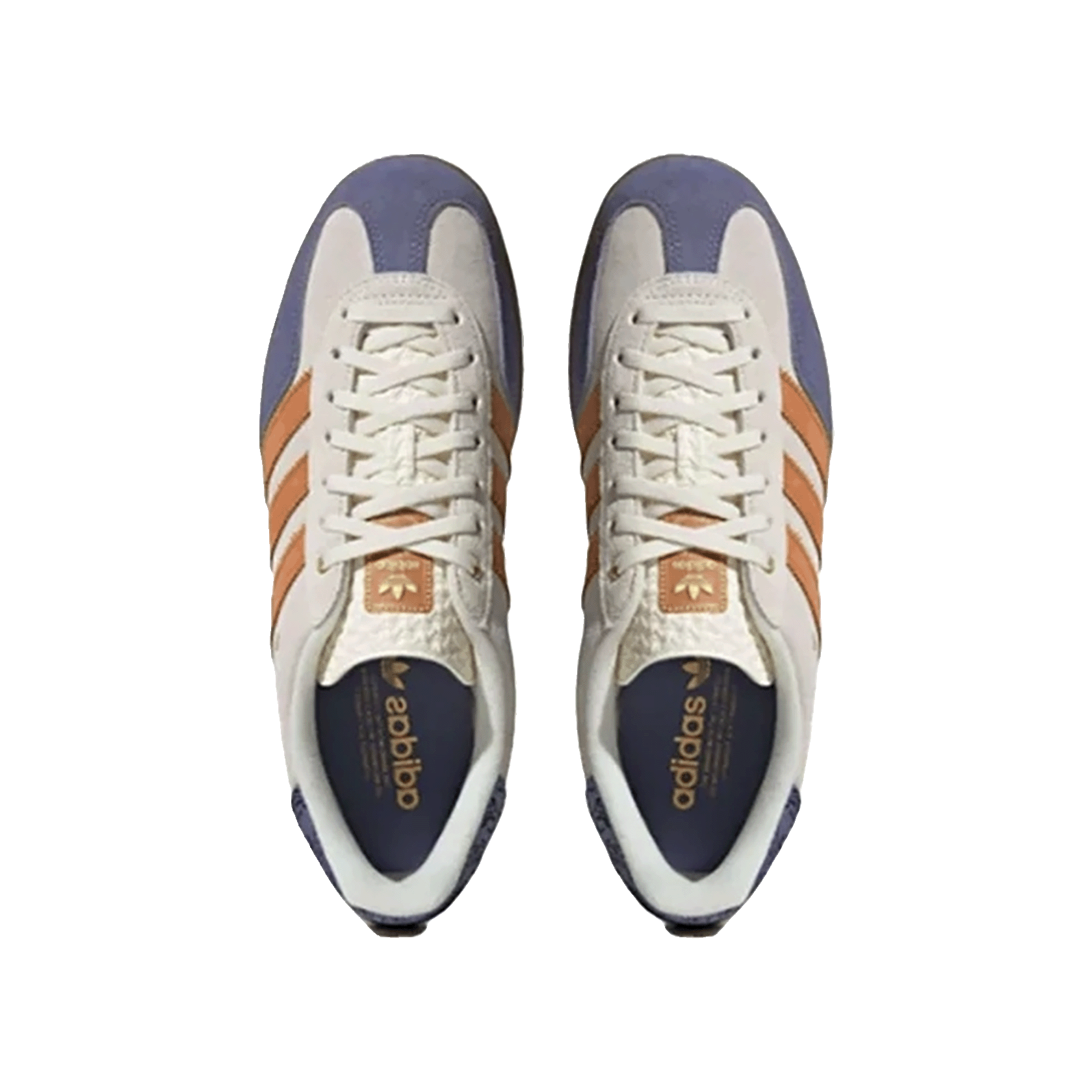 adidas Gazelle Indoor Cream White Blue Orange Oben