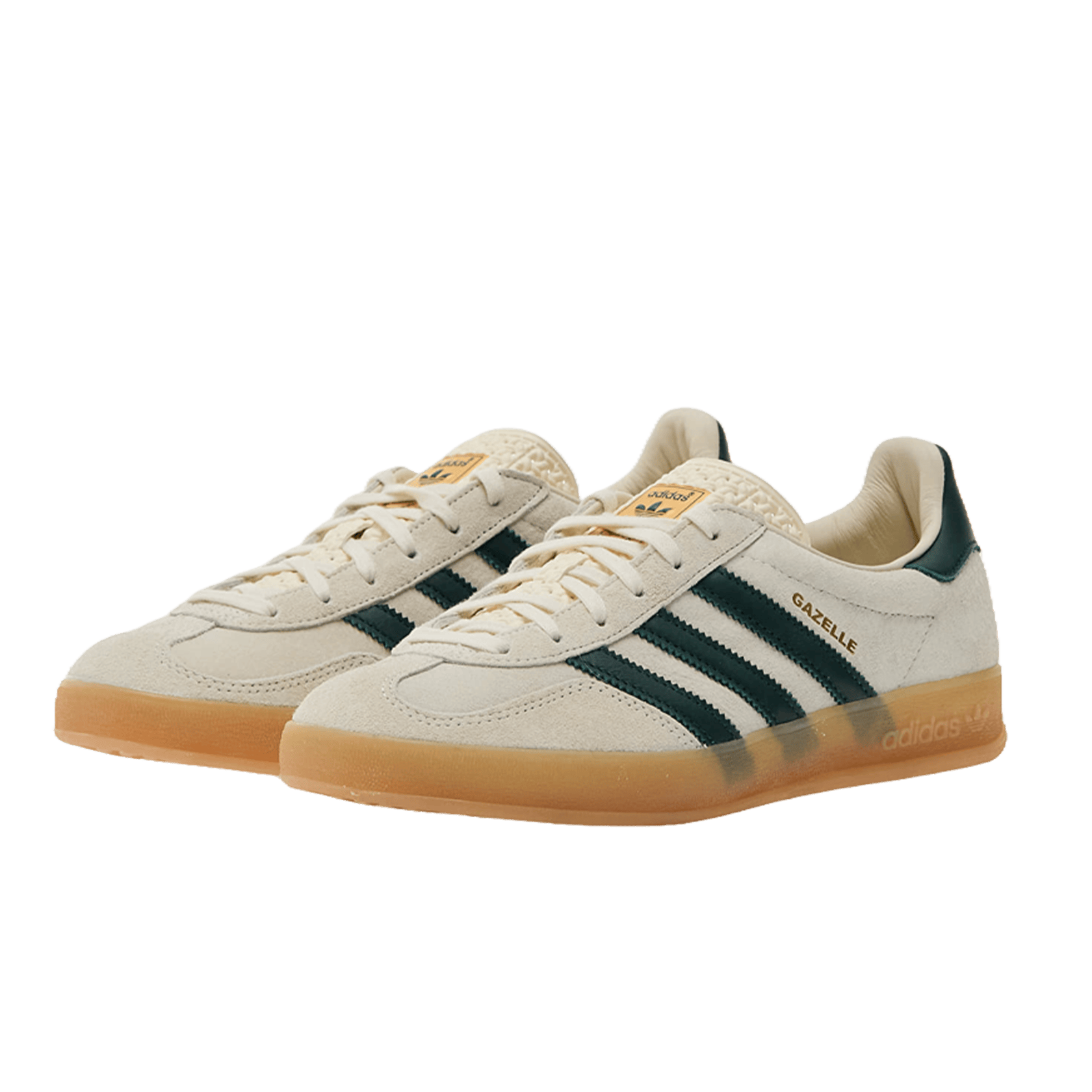 adidas Gazelle Indoor Cream White Collegiate Green Gum Side