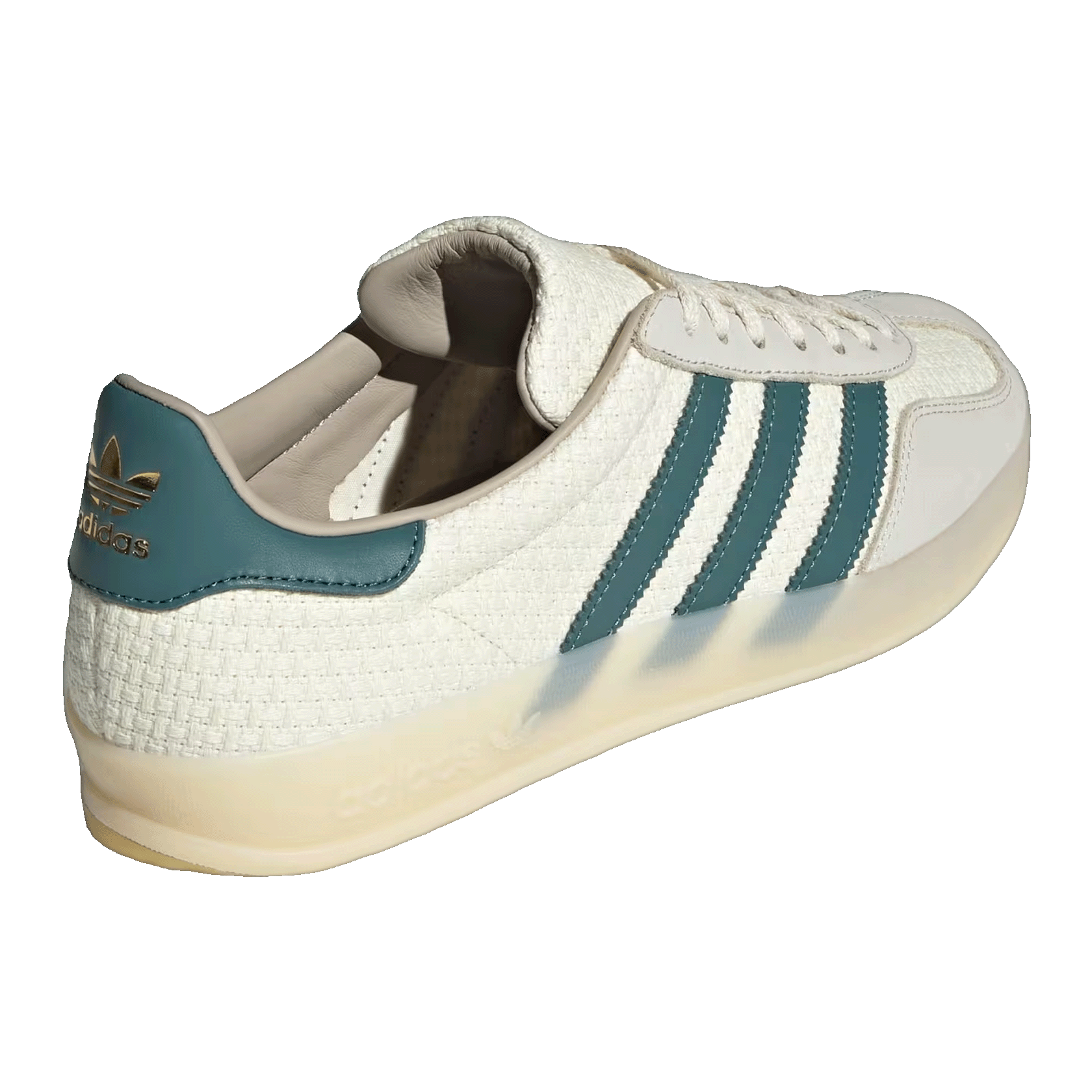adidas Gazelle Indoor Cream White Preloved Teal Back JR3837