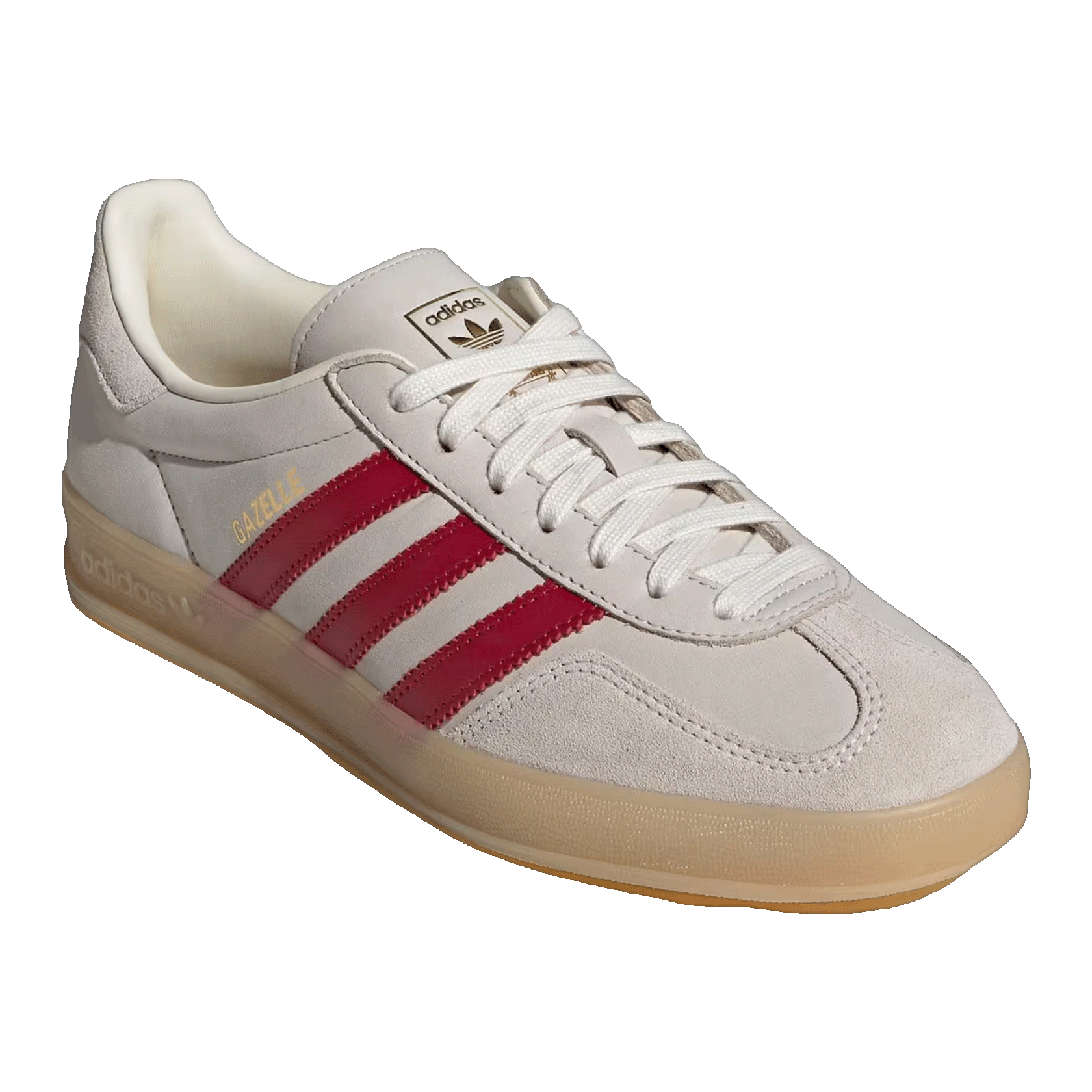 adidas Gazelle Indoor Cream White Red Gum Side IH9676