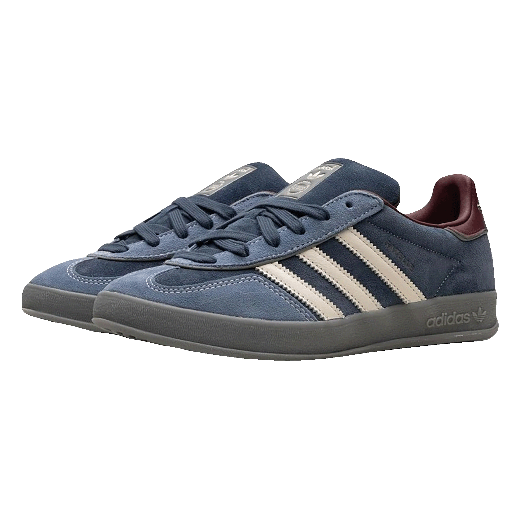 adidas Gazelle Indoor Crew Navy Burgundy Side