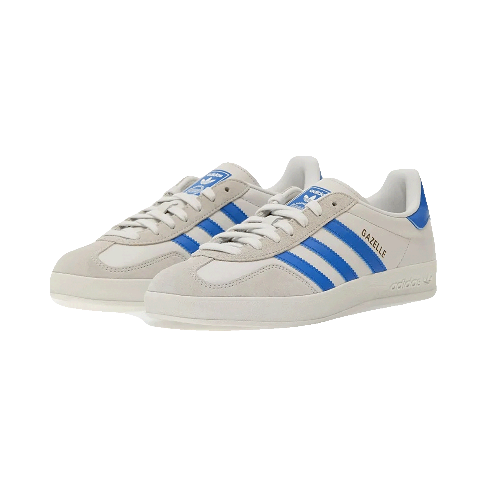 adidas Gazelle Indoor Crystal White Blue Grey Side