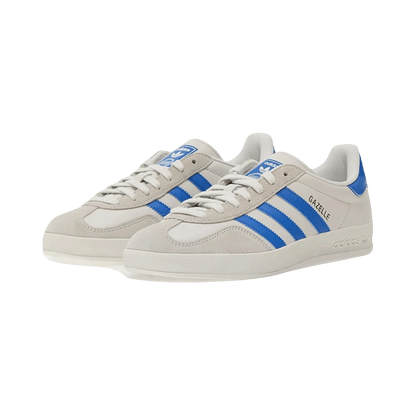 adidas Gazelle Indoor Crystal White Blue Grey Side