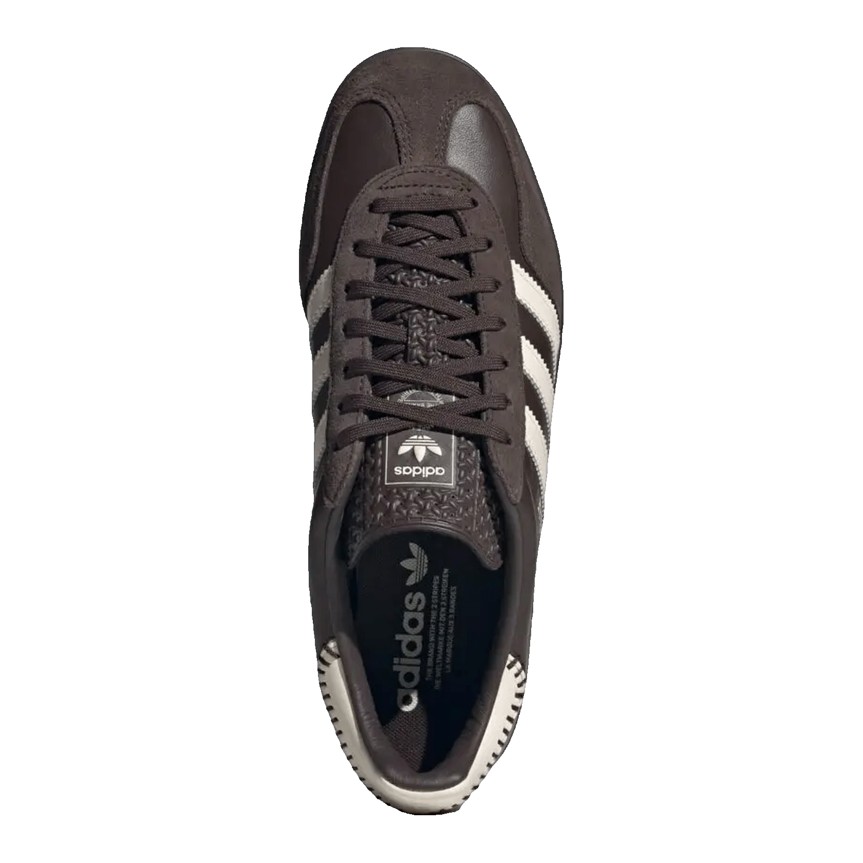 adidas Gazelle Indoor Dark Brown Wonder White Oben JQ1747