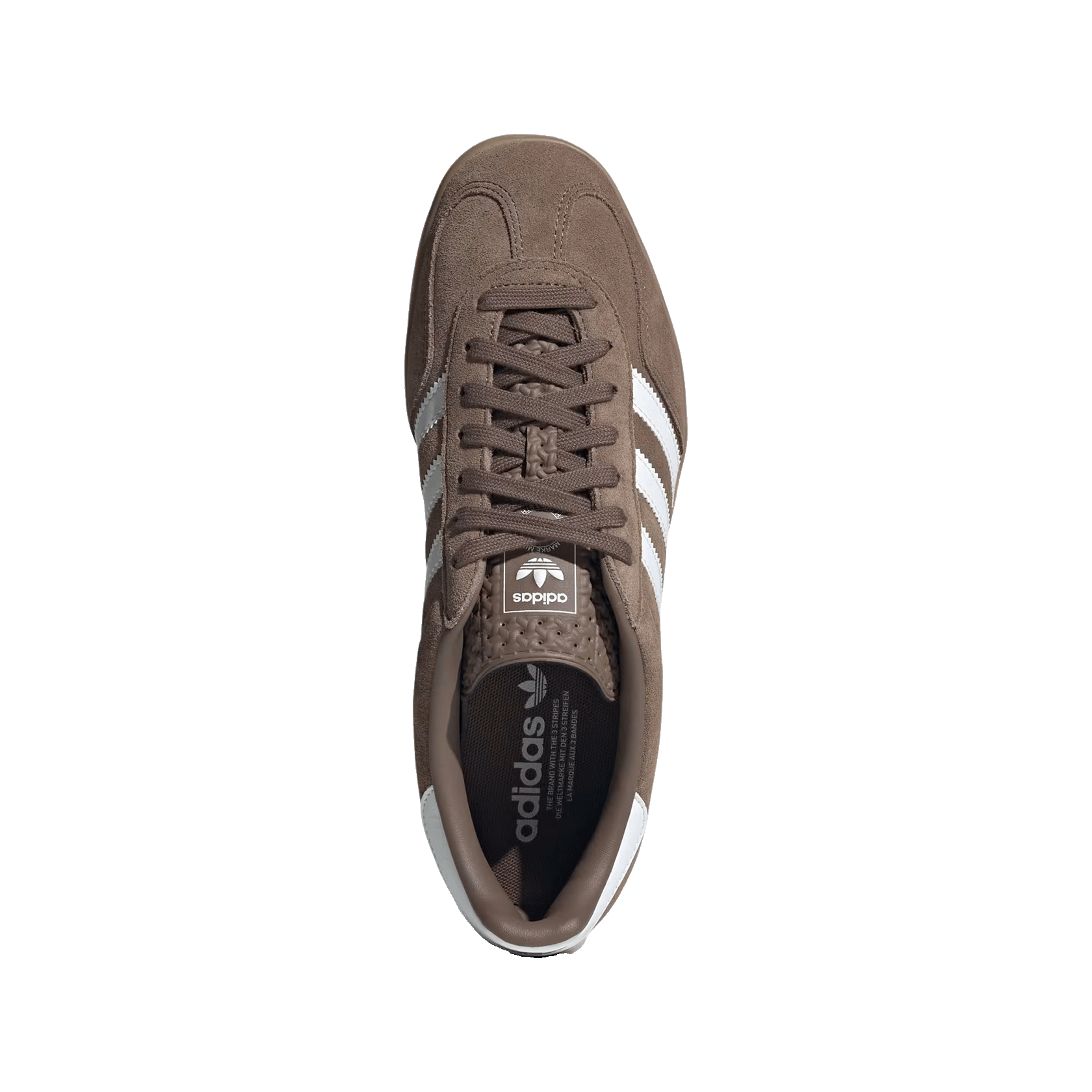 adidas Gazelle Indoor Earth Strata White Gold Metallic Oben